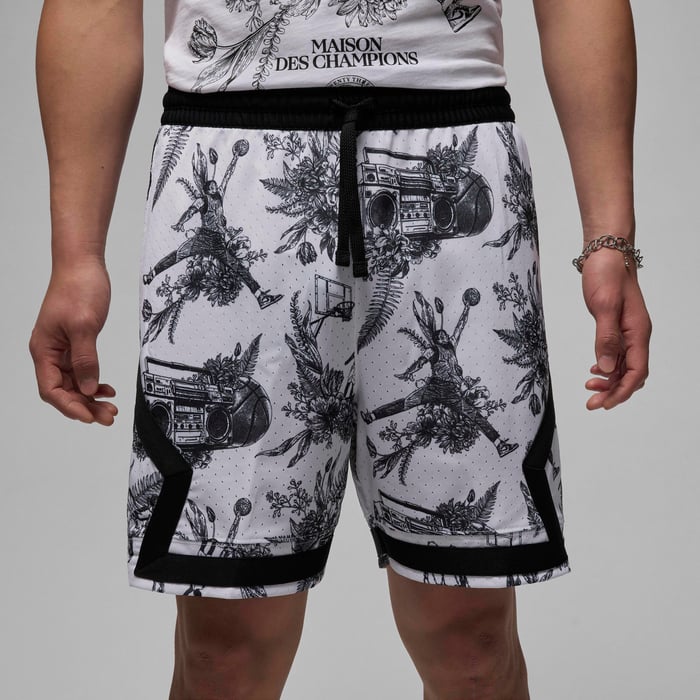 Materiales sostenibles  Jordan Sport Pantalones cortos Dri-FIT con estampado de diamantes para hombre