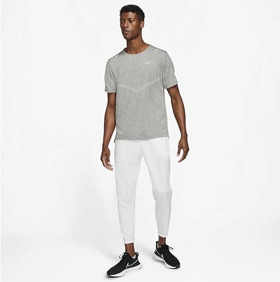 Nike Rise 365 Dri-FIT - Camiseta de running de manga corta para hombre (gris ahumado/jaspeado