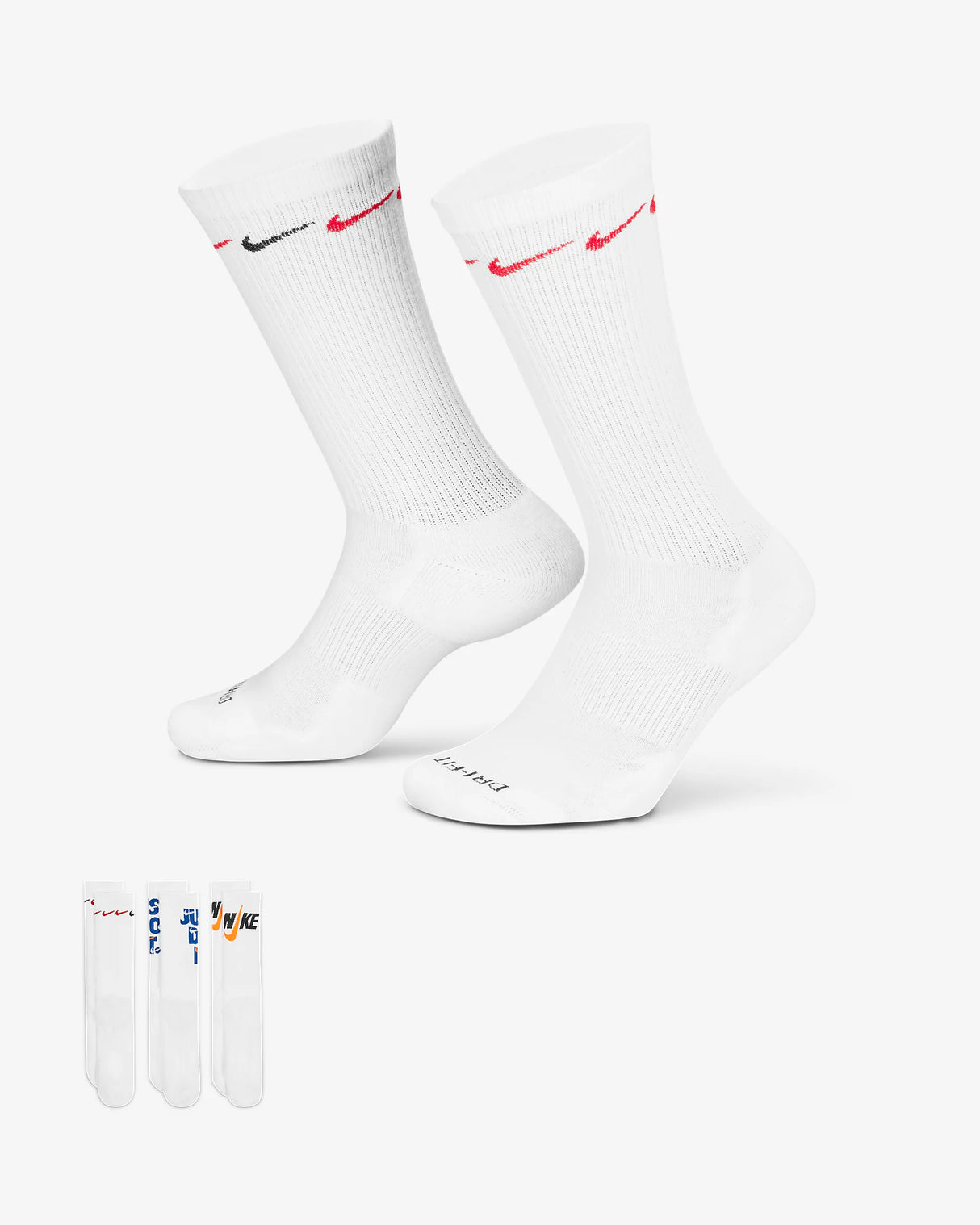 Nike Everyday Plus con amortiguación Calcetines deportivos (3 pares)