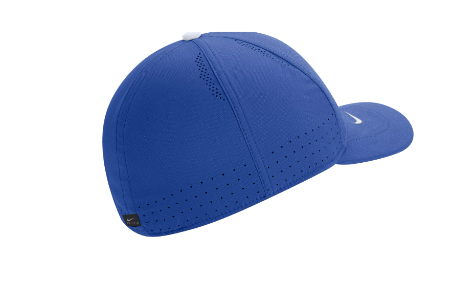 Nike Gorra de fútbol Kentucky Wildcats azul AeroBill Swoosh Flex Classic99 para hombre