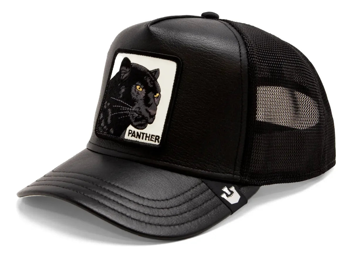 Gorra Goorin Bros 100% Original The Panther Cuero Negro