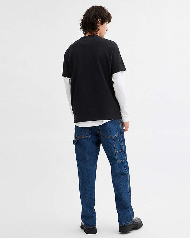 New Year Coach Snake Script T Shirt In Organic Cotton