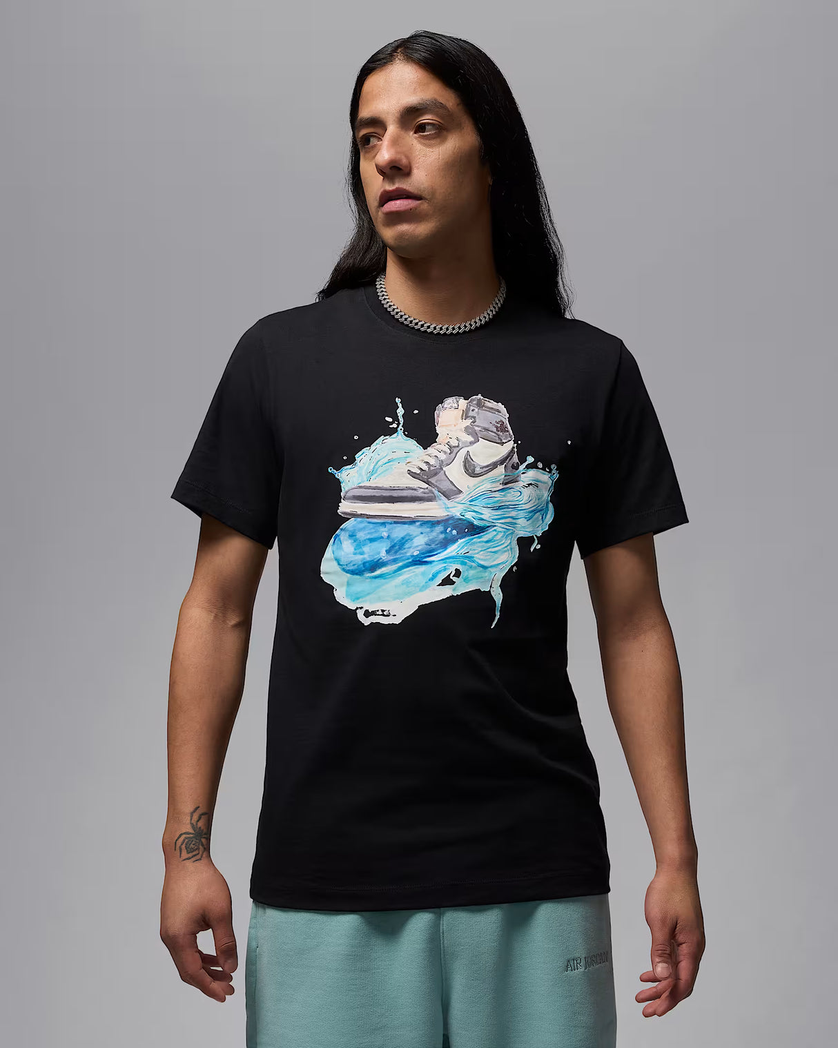 Imprescindibles de vuelo de Jordan AJ1 Camiseta de manga corta para hombre