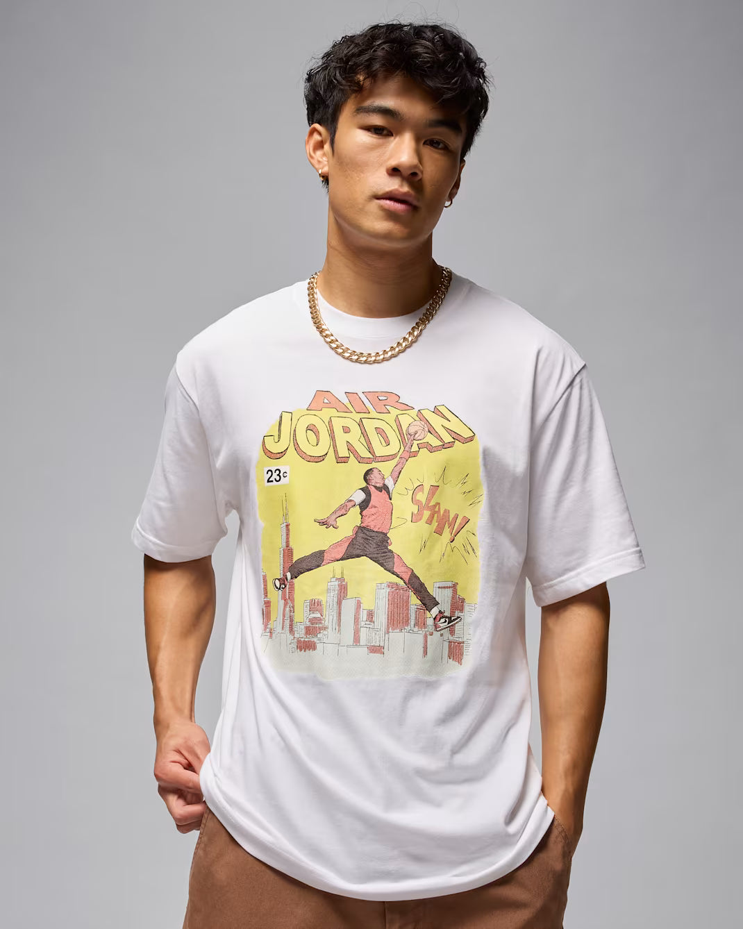 Jordán Camiseta de cómic para hombre