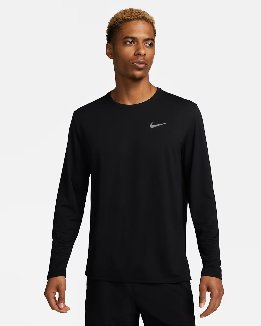 Materiales reciclados Nike Miler Camiseta de running de manga larga Dri-FIT UV para hombre