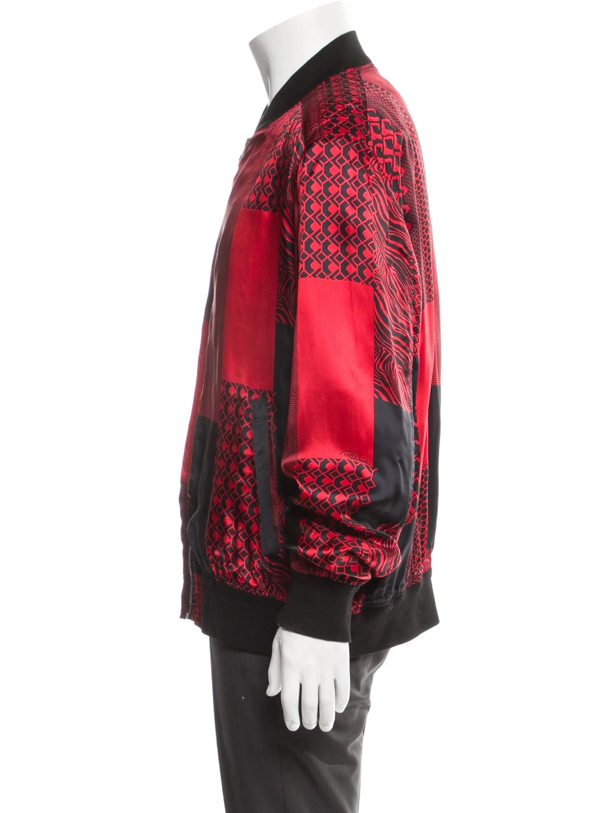 ROBERTO CAVALLI Print Viscose Zip Up Jacket