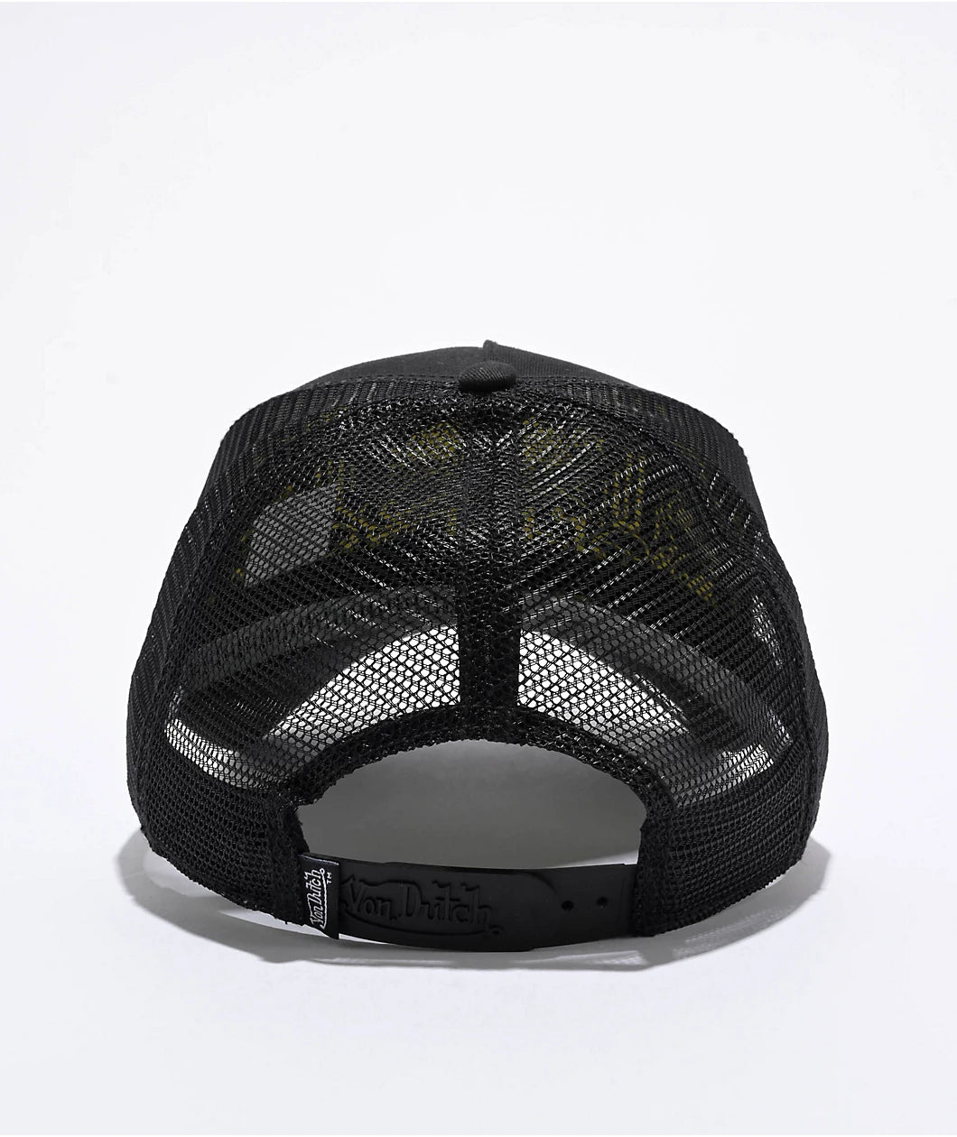 Gorra de camionero negra y amarilla de Von Dutch