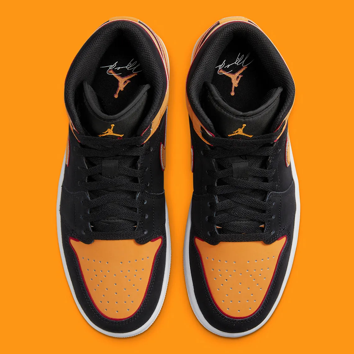 Air Jordan 1 Mid «Naranja intenso»
