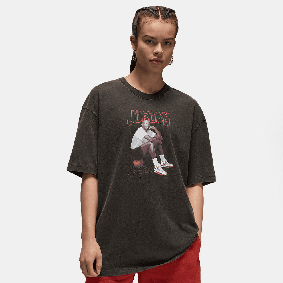 Camiseta de manga corta con estampado de Michael Jordan Unisex