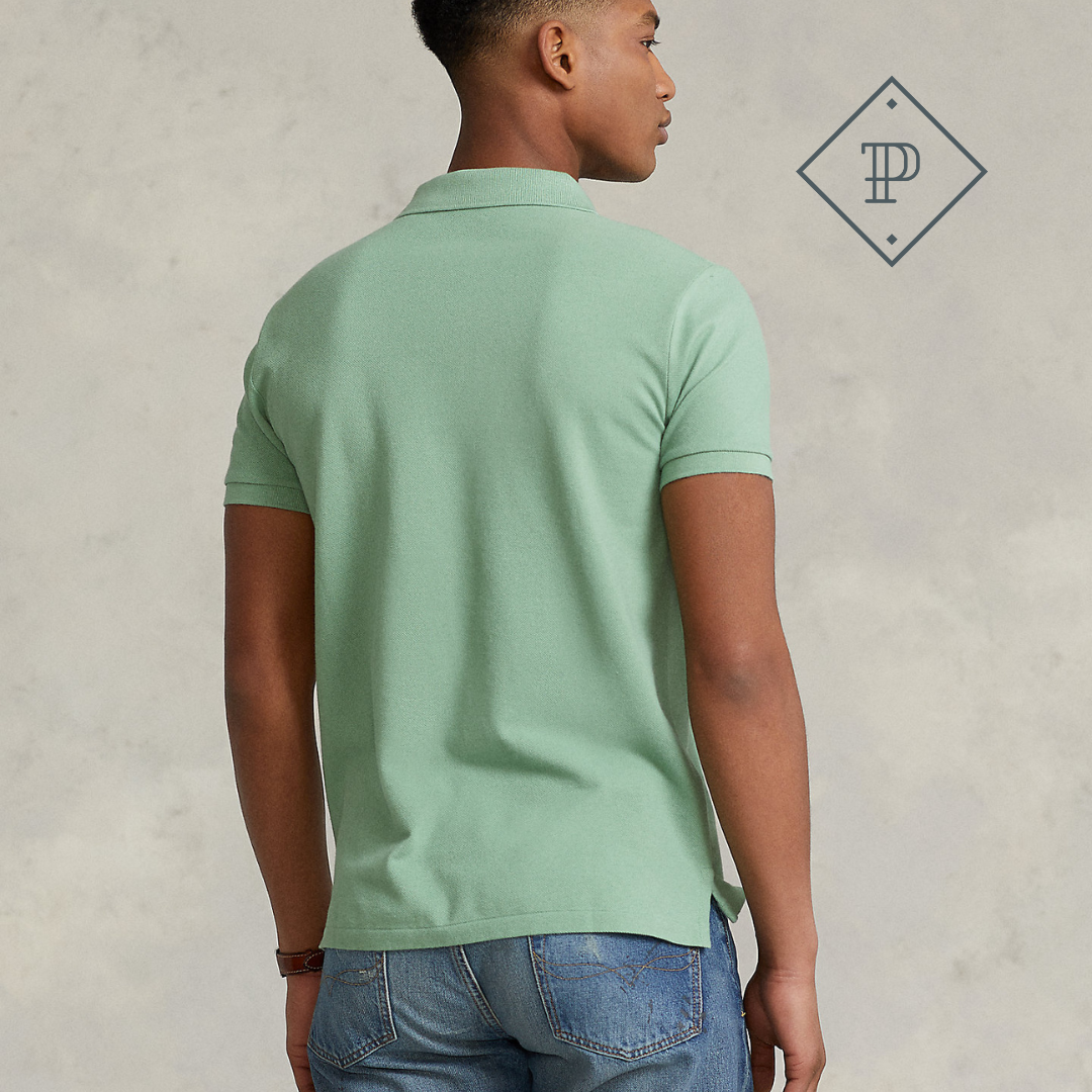 Camiseta tipo polo de malla Tie-Dye Big Pony