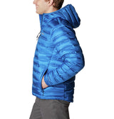 Chaqueta con capucha de plumón Columbia Pebble Peak para hombre, color azul indigo