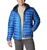 Chaqueta con capucha de plumón Columbia Pebble Peak para hombre, color azul indigo