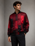 ROBERTO CAVALLI Print Viscose Zip Up Jacket