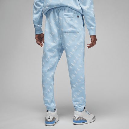 Pantalón Jordan Essentials de polar gráfico para hombre 'Azul/Blanco'