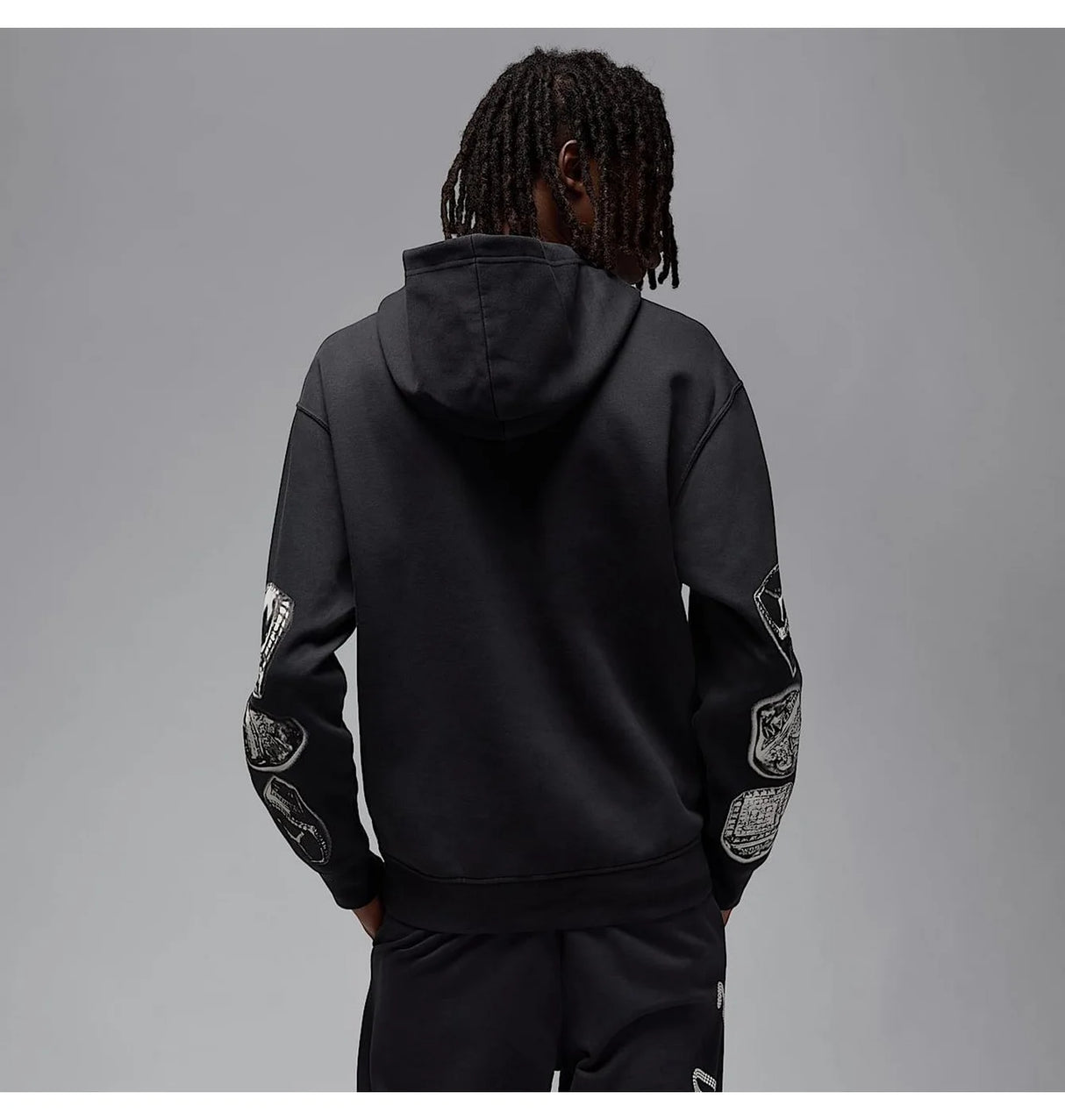 Sudadera con capucha de felpa negra Air Jordan MVP para hombre