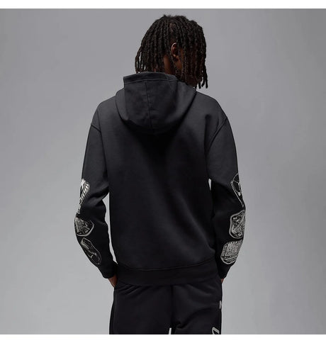 Sudadera con capucha de felpa negra Air Jordan MVP para hombre