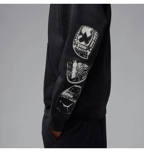 Sudadera con capucha de felpa negra Air Jordan MVP para hombre