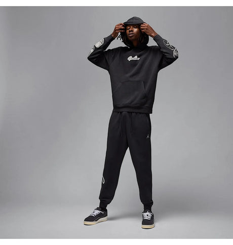 Sudadera con capucha de felpa negra Air Jordan MVP para hombre