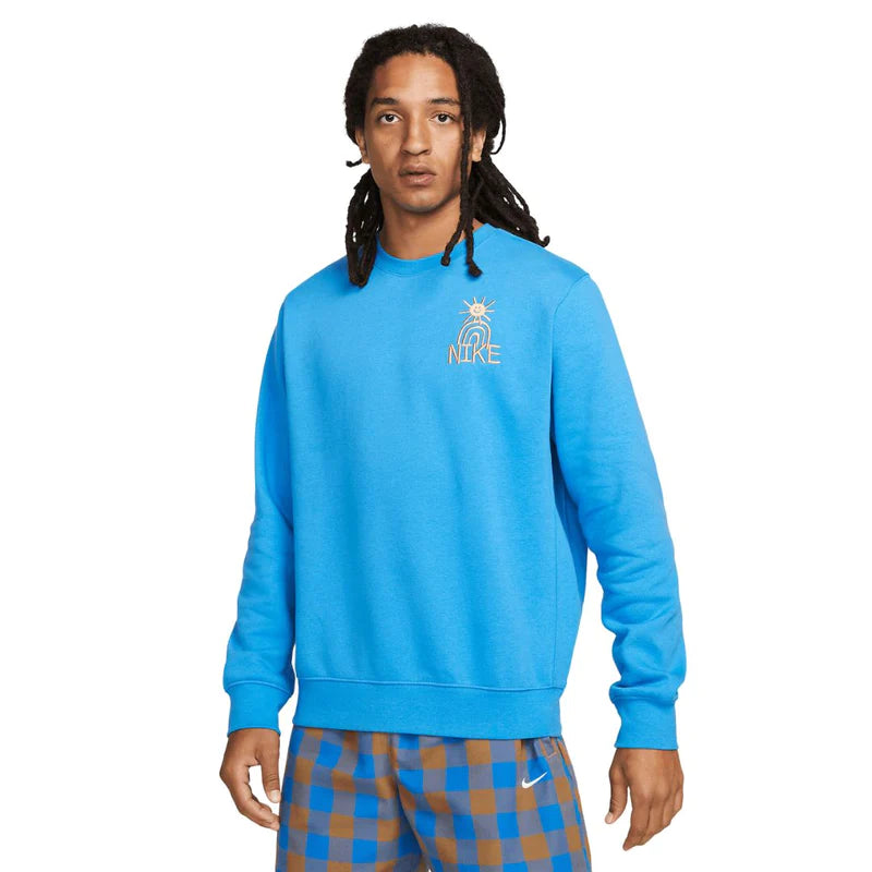 Sudadera con cuello redondo y forro polar