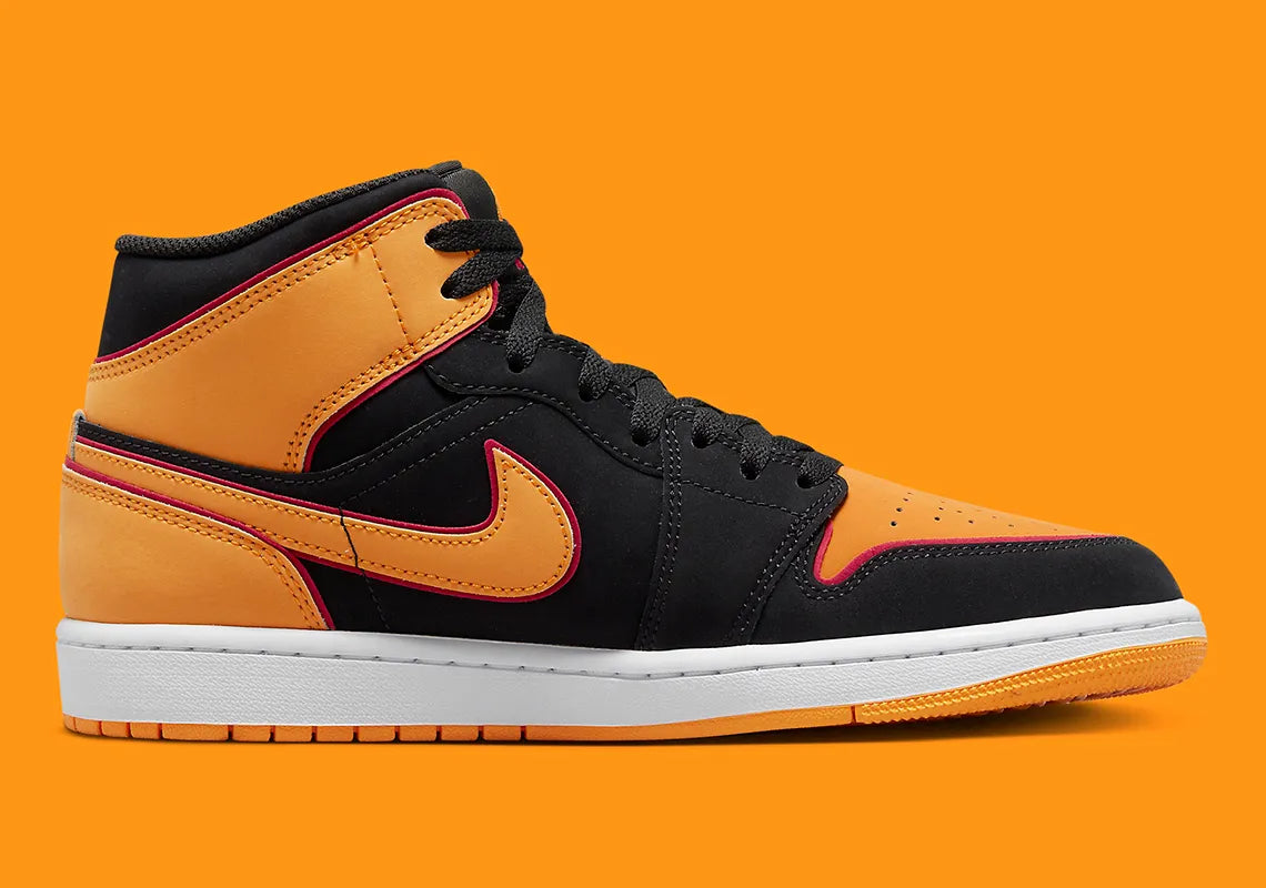 Air Jordan 1 Mid «Naranja intenso»