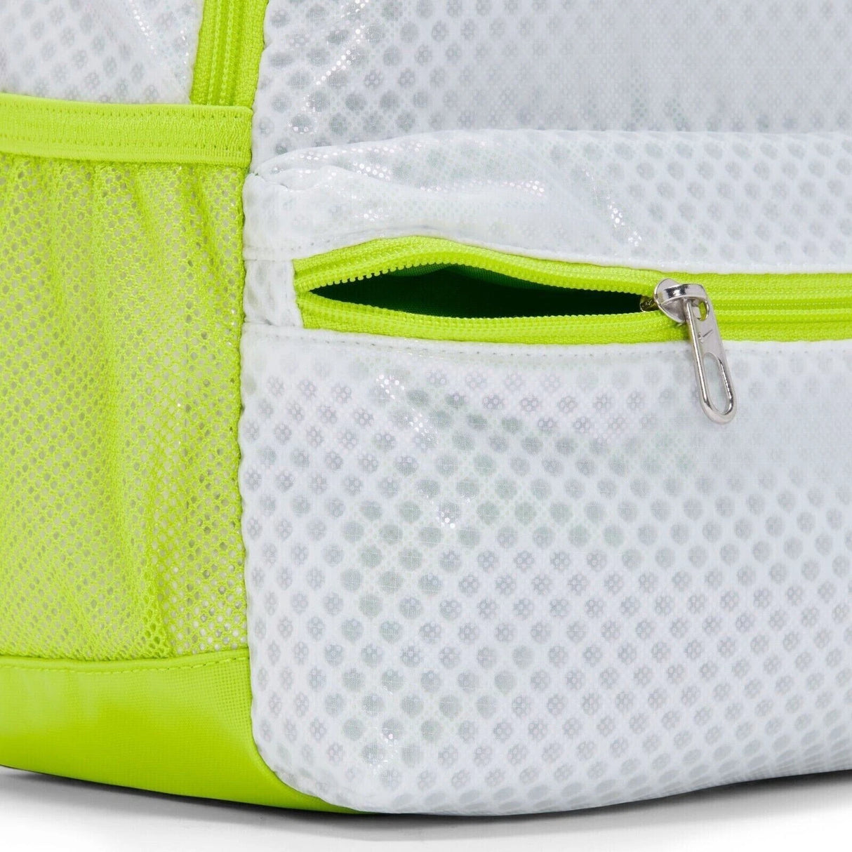 Mini Mochila Nike Brasilia JDI AIR Blanca/Verde Atómica