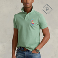 Camiseta tipo polo de malla Tie-Dye Big Pony